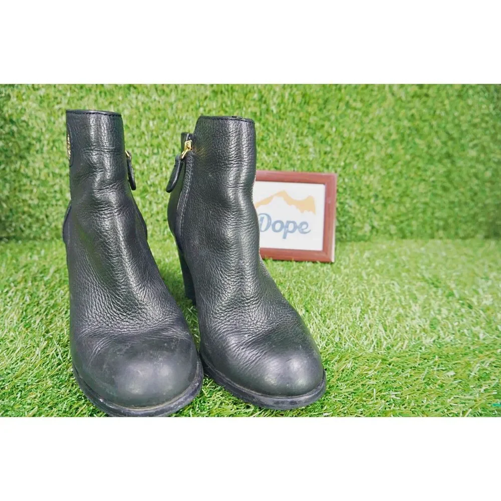 Tory Burch Black Leather Booties - Women's Size 7
